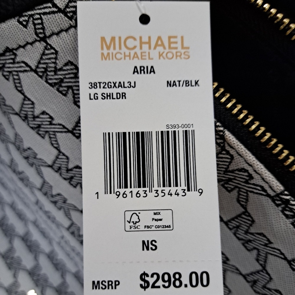Michael Kors Black and White Women's Bag - Picture 7 of 7